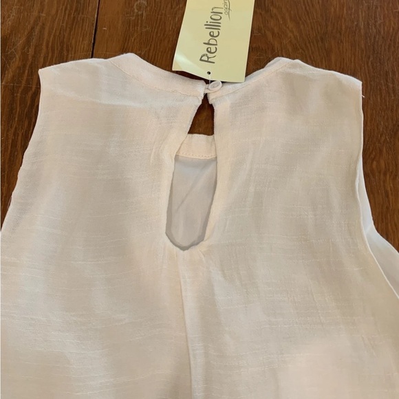 NWT RebellionAgain Medium Mini Dress Feminine Floral Lace Boho Elegant Ivory - Picture 9 of 15